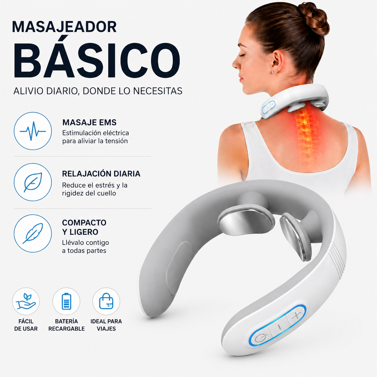 Masajeador EMS Cervical Para el Estrés